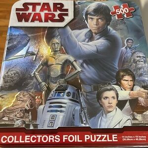 Star Wars Collectors Puzzle Set 500 Pc Foil Puzzle